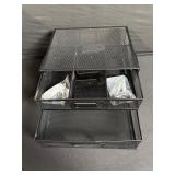 SRJZMLY Under Desk Drawer Organizer - Metal No-Drill 2-Drawer Cabinet (Home/Office)