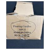 36x Floating Candles - White