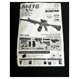 M416 Electric Gel Blaster - 7.4V Power, Drum Magazine & Gel Beads Included