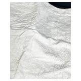 White Textured Cloth Towels - 3 Pack, Quilted Pattern