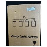 Vanity Light Fixture - 4-Light Brass Finish