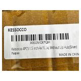 KESSOCCO Wheel Spacers 1.5 Inch Thick 4x110 Silver - 4 Pack Without Lip Hub