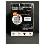 Stainless Steel Garden Hose - 25 ft, 16 mm, Advanced Design