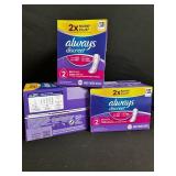 Always Discreet Bladder Leakage Liners - 120 Liners/Box - 3 Boxes