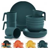Kyraton DG20 20-Piece Plastic Dinnerware Set - NEW in Original Box