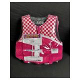 Infant Swim Vest Pink Checkered - Size S - Model X004G XMHG3 - Made in China
