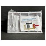 Multi-Level Drawer Organizer - White Plastic, 3-Level Stackable Storage Tray