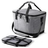 CleverMade Leakproof Collapsible Insulated Cooler Bag - 18/30/50-Can Capacity