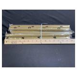 YAJUXIU Rustic Curtain Rod Set - 30-120 Inches - Gold