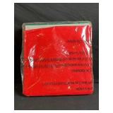 Christmas Ornament Storage Chest - Red With Green Handles, 3-Drawer Organizer