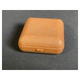 Westclox Travel Alarm Clock in Brown Case & Filigree Bracelet with Blue Stones