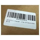 Pink Glass Champagne Flute - Diamond-Cut Pattern, 9 in Tall