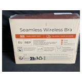 Falorda Open Chic Seamless Wireless Bra - Large Nude Pink