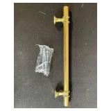 Brass Towel Bar 8 in with Wall Brackets - Hardware Kit