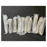 Brass Towel Bar 8 in with Wall Brackets - Hardware Kit