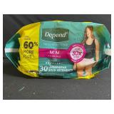 Depend M/M 8-16 Underwear - 30-Count Pack (Fresh Protection)