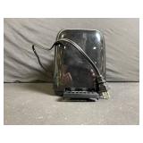 Ovente 2-Slice Toaster - Black with Browning Dial & Cancel