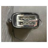 Ovente 2-Slice Toaster - Black with Browning Dial & Cancel