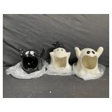 Ceramic Ghost Figurines - Halloween Decor 3-Pack