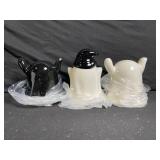 Ceramic Ghost Figurines - Halloween Decor 3-Pack
