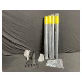 X004FEKGXZ Garden Planting Hoe Tool - Black - 4-Piece Extension Handle Kit - New