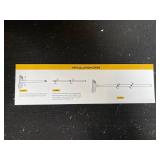 X004FEKGXZ Garden Planting Hoe Tool - Black - 4-Piece Extension Handle Kit - New