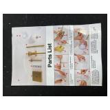 Brass Pendant Light Kit with Dual LED Ring Frames, Diffuser Spheres & Remotes