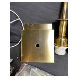 Brass Pendant Light Kit with Dual LED Ring Frames, Diffuser Spheres & Remotes