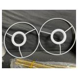 Brass Pendant Light Kit with Dual LED Ring Frames, Diffuser Spheres & Remotes