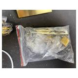 Brass Pendant Light Kit with Dual LED Ring Frames, Diffuser Spheres & Remotes