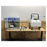 Master Manufacturing Master Gardener Rechargeable Cart Sprayer - 12 Volt, 9-Gallon Capacity, Model Number PCD-E3-009B-MM