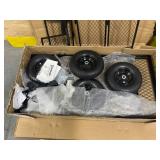 Strongway Lot of 2- 1400 LB Capacity Steel Carts