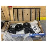 Strongway Lot of 2- 1400 LB Capacity Steel Carts