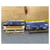 Strongway Lot of 2- 1400 LB Capacity Steel Carts