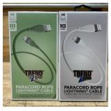 TrendZone Paracord Rope Lighting Cable lot of 2