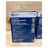4 in. Adjustable CCT Integrated LED Recessed Light Trim Can Light with 4 Trim Color Trim Options 1000 Lumens Dimmable (lot of 2)