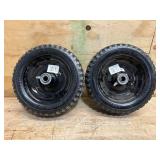 Klutch Flat-Free Universal Utility Tire Assembly, 4.10/3.50-4, Stud Tread (lot of 2)