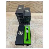 Lucky Brand Bracelet Keychain Leather KeyRing Clover Silvertone Charm (lot of 10)