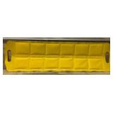 DRAFT-MT-24 - VESTIL VINYL DOCK DRAFT MATS 24 IN. USABLE LENGTH BLACK / YELLOW