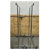 Clothing Rack 18  W x 63  H 51-1/2  L lot of 2