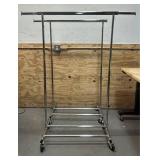 Clothing Rack 18  W x 63  H 51-1/2  L lot of 2