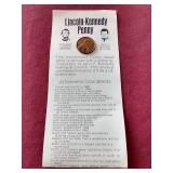 Lincoln-Kennedy Souvenir Penny