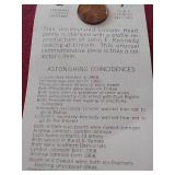 Lincoln-Kennedy Souvenir Penny