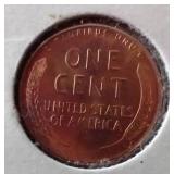 Nice 1955-S Wheat Penny With Extra Metal in Lettering