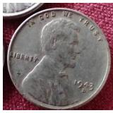 1943 Steel Penny Set - P/D/S