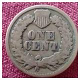 1863 Copper-Nickel Indian Penny