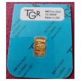 1/3 g Gold Bar