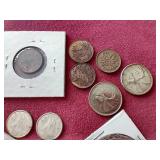 Mixed Vintage Canadian Coin Lot - Some Silver