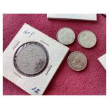 Mixed Vintage Canadian Coin Lot - Some Silver