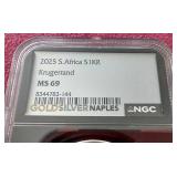 2025 South Africa 1 oz Silver Krugerrand - NGC MS69